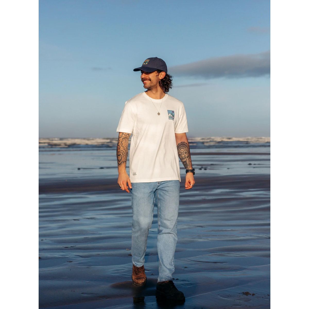 Bleubird Waypoint Tee - White white XL TEE-WAY-WHITE-XL
