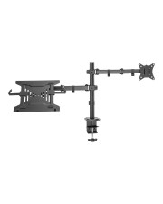 DIGITUS Universal Monitorhalter mit Notebookhalterung / up to 39,6 cm notebook 32" monitor / 15.6" C-Zwinge (DA-90436)
