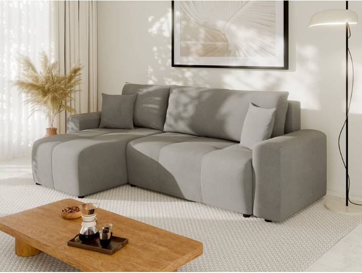 Homesy Ecksofa NOLANI Ecksofa mit Schlaffunktion & Bettkasten – Modern & Bequem