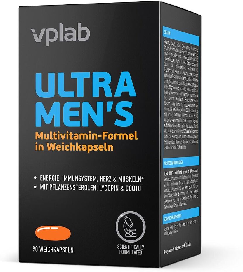 VPLAB Ultra Men's Multivitamin-Formel Weichkapseln