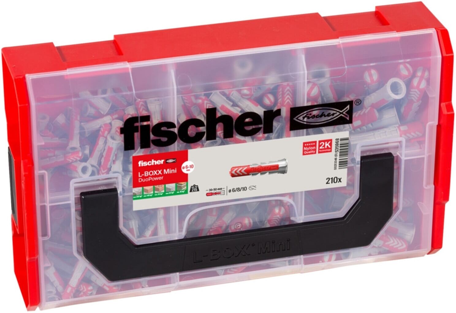 fischer L-Boxx mini DuoPower (210 Teile) (535968)