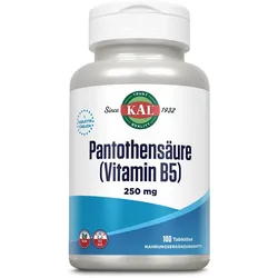 PANTOTHENSÄURE VITAMIN B5 250 mg KAL Tabletten 100 St