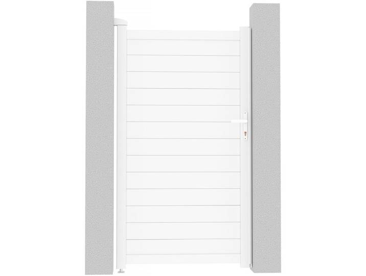 Portillon aluminium Eric - 101.2 x 180.9 cm - Blanc