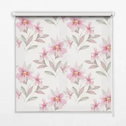 INNENROLLO - Fensterrollo - Rollo - 60x40 cm - Rosa Blüten