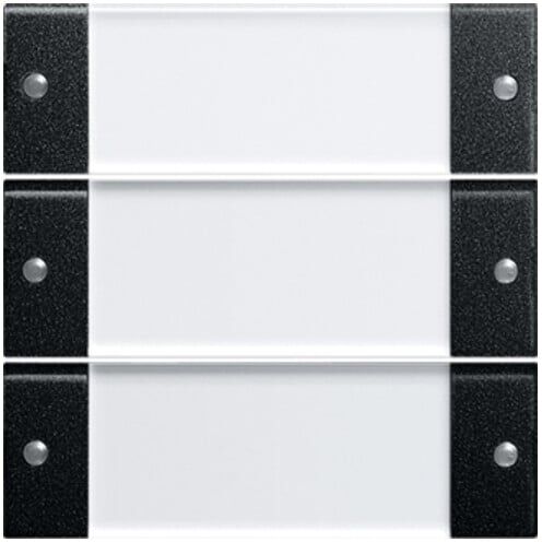 Gira Wippenset 3f. BSF schwarz matt/klar 2133005)