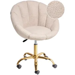 SCHREIBTISCHSTUHL Bouclé Beige Annabelle