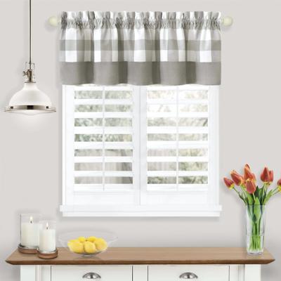 Hunter Window Curtain Valance by Achim Home Décor in Grey