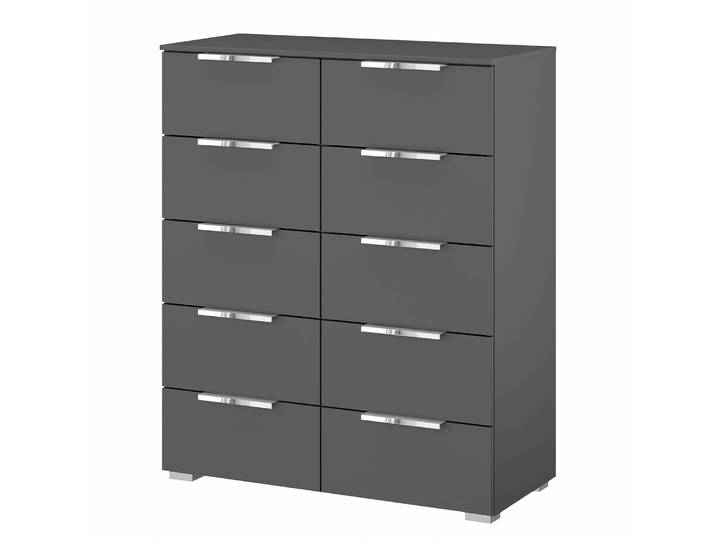 Buffet x10 80 x 100 x 42cm Gris/Graphite Chrome
