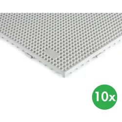 Fliesen für feuchte Umgebungen, 0,6 x 0,6 m, beige, 10 Stk.