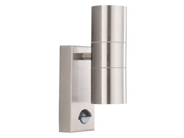 LED UP & DOWN Wand Spot Lampe Leuchte Edelstahl Außen Sensor Veranda Terrasse