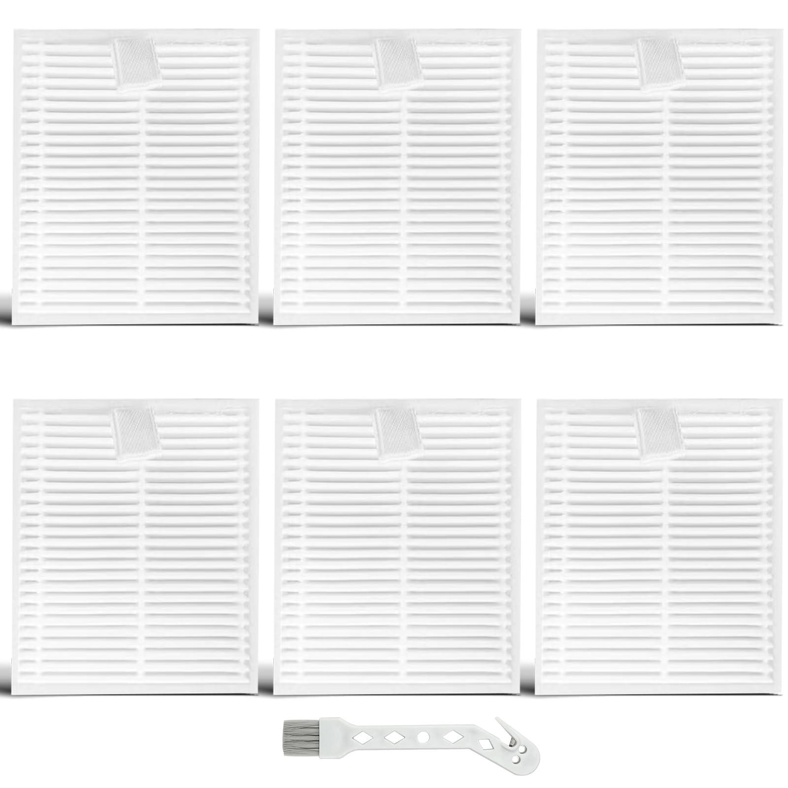 6 wasbare HEPA-reservefilters voor de Roborock Q7-serie van Dripio