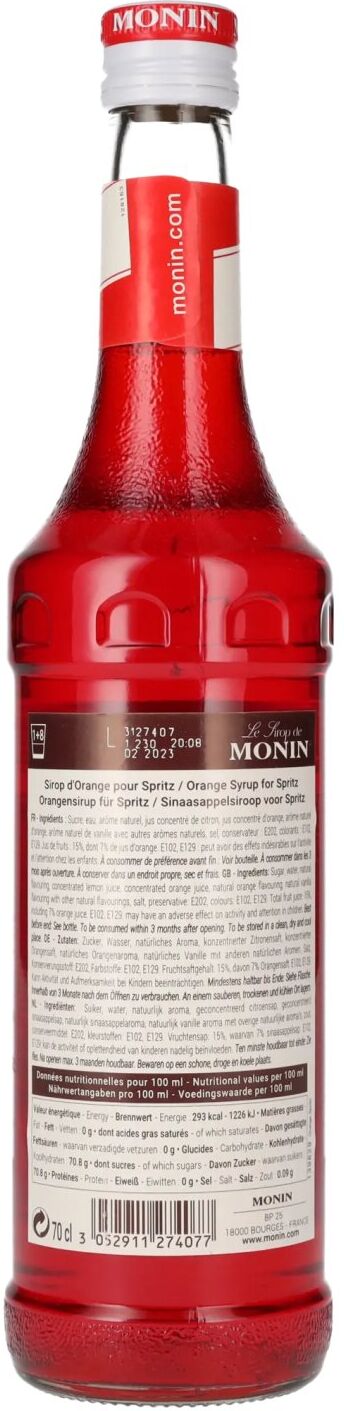 Le Sirop de Monin ORANGE SPRITZ 0,7l