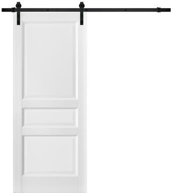 SARTODOORS Lucia 31 White Wood Sliding Barn Door