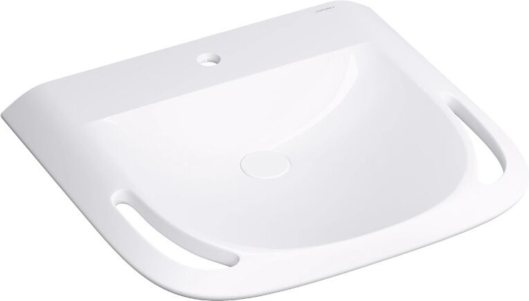 Omnires HOLD M+ Inclusive Design umywalka wisząca 60x55 cm biała HOLDUWBP **ZAPYTAJ O RABAT!**
