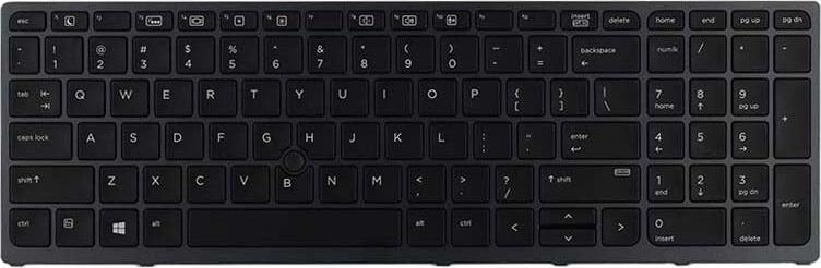 HP Backlit keyboard assembly (Germany), Tastatur, Deutsch, Tastatur mit Hintergrundbeleuchtung, HP, ZBook 17 G3