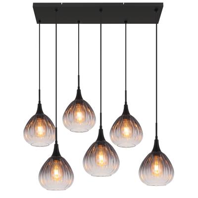 GLOBO LIGHTING Hängeleuchte "OLSEN", schwarz, 1 Stk., Leuchten, Hängelampe/Pendelleuchte/Esszimmer/Wohnzimmer/Esstisch, Hängeleuchte