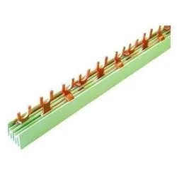 Pollmann, Beleuchtung Zubehör, Phasenschiene 3ph 17,8mm 1000mm 16qmm 80A Gabel isoliert