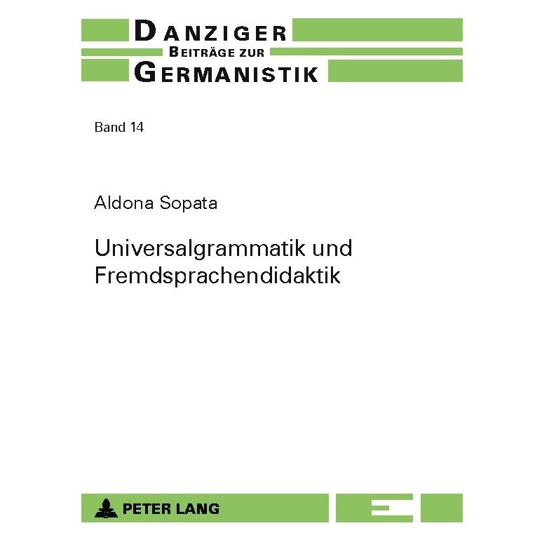 Peter Lang Sopata:Universalgrammatik und Fremdspra (Deutsch, Aldona Sopata) (64885419)