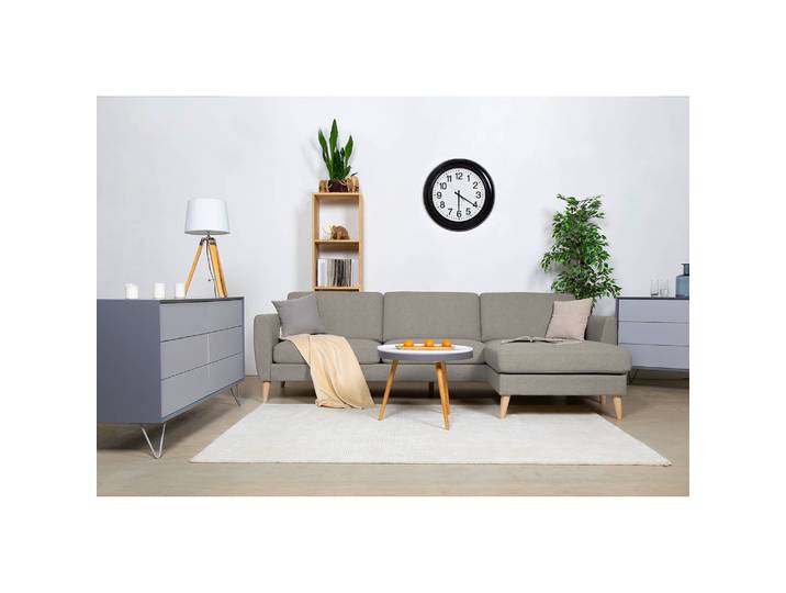 Ecksofa Kustavi Beige/Beige Strukturstoff 270cm Skandi
