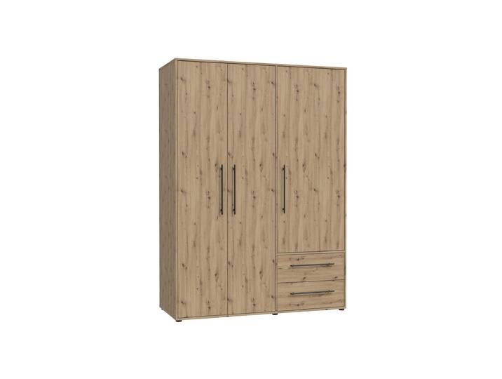 Kleiderschrank Artisan Eiche - 144 cm - MOKKARIS