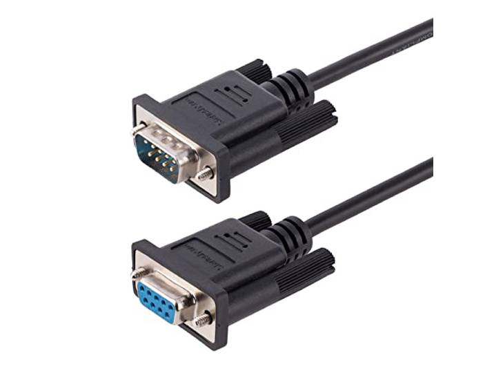 StarTech 3m RS232 Seriële Nulmodemkabel, Zwart (9FMNM-3M-RS232-CABLE)