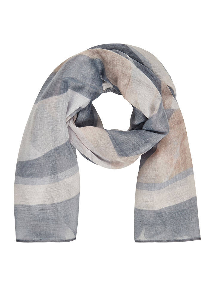 Rabe Schal in Grau/ Beige - (L)105 x (B)105 cm - onesize