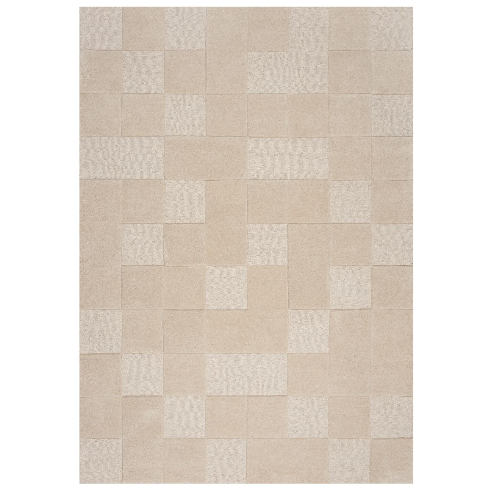 Wollteppich minimalistisch Natur 160 x 230 cm - DEBEN Kadima Design