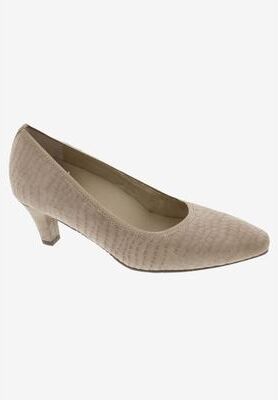 Women's Karat Pump by Ros Hommerson in Nude Croco Leather (Size 11 M)