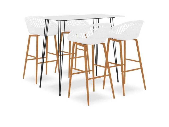 Ensemble de Bar 5 pcs Mobilier de Bistrot Meubles de Pub Ensemble de Comptoir Table et Chaises de Bar Restaurant 3057407