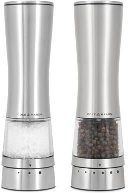 "Cole & Mason Derwent Electric Salt and Pepper Grinder Set 7.5"""