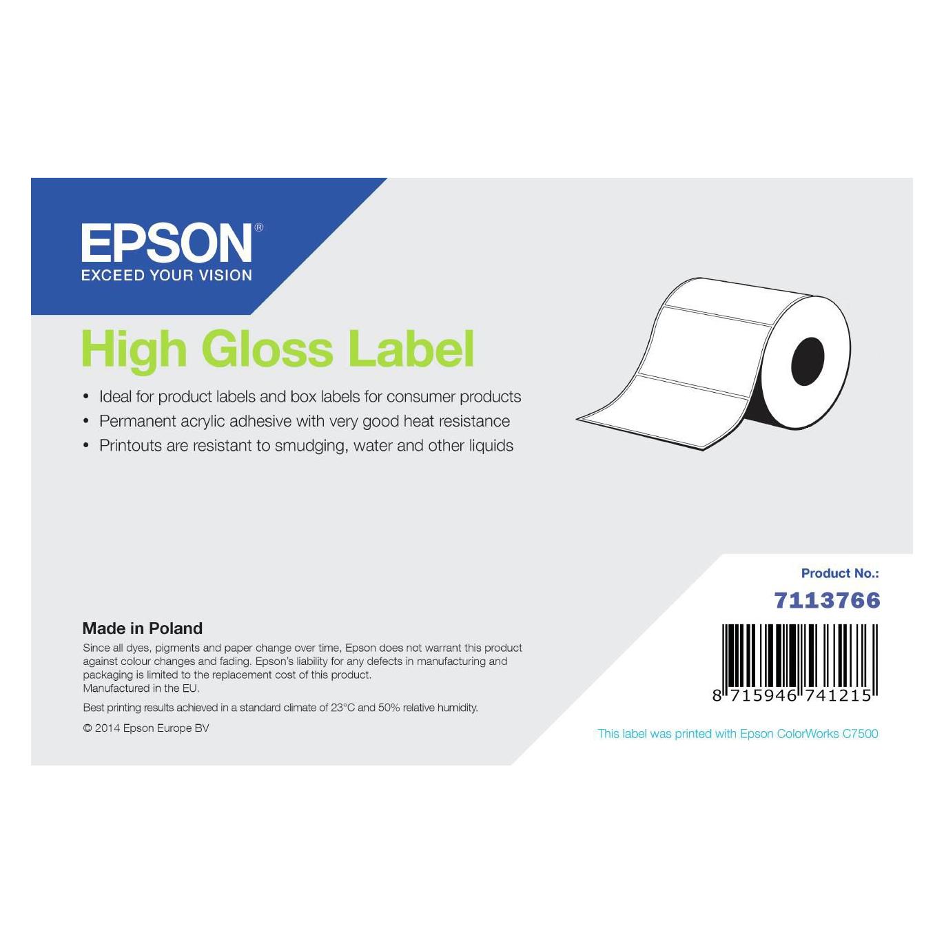 Epson High Gloss Label - Continuous (7113766)