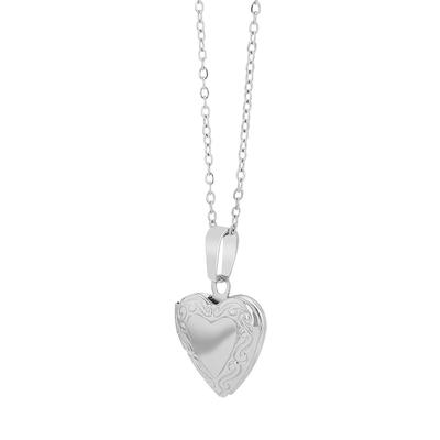 Kette ohne Anhänger ADELIA´S "Halskette mit Anhänger – Medaillon aus Edelstahl", silber, Halsketten, Damen, 48cm, Edelstahl, Geschenkidee: zeitlos und vielseitig