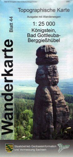 Königstein, Bad Gottleuba-Berggießhübel: Wanderkarte 1:25 000, Ausgabe mit Wander- und Reitwegen (WK25 Blatt 44) - Preis vom 09.10.2026 07:28:09 h