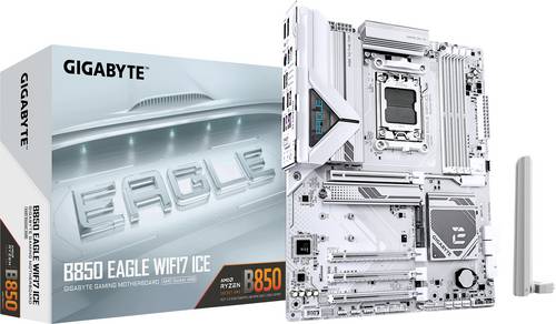 Gigabyte B850 EAGLE WF7 ICE Mainboard Sockel (PC) AMD AM5 Formfaktor (Details) ATX