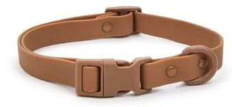 Uplift Picks Adjustable Waterproof Dog Collar With Safety Buckle And Rustproof Hardware brown m