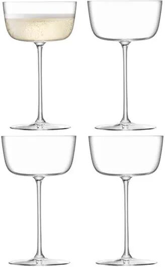 LSA Borough Set of 4 240ml Cocktail Saucers