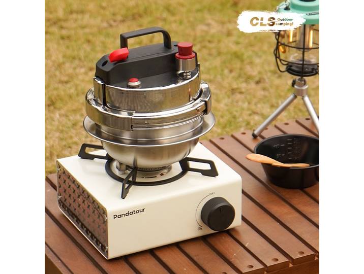 Autocuiseur portable 1-2 L, pour camping en plein air, maison, induction, soupe bouillante