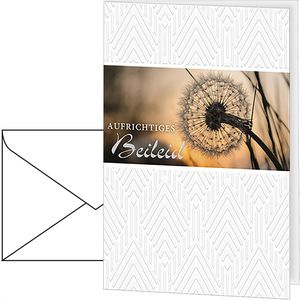 Böttcher-AG Trauerkarten 5812728, 115 x 170mm, Klappkarte mit Umschlag