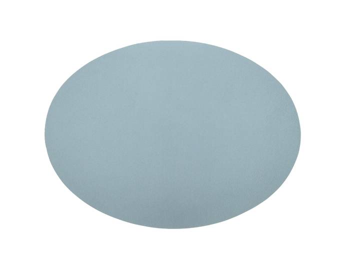 ZICZAC Tischset Togo blau Kunstleder Oval B 33 cm