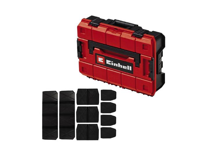 Werkzeugkoffer EINHELL E-Case S-F 10-teilig , rot (schwarz rot), B:32,98cm H:13,1cm T:44,4cm, Aufbewahrungsboxen, Werkzeugkoffer