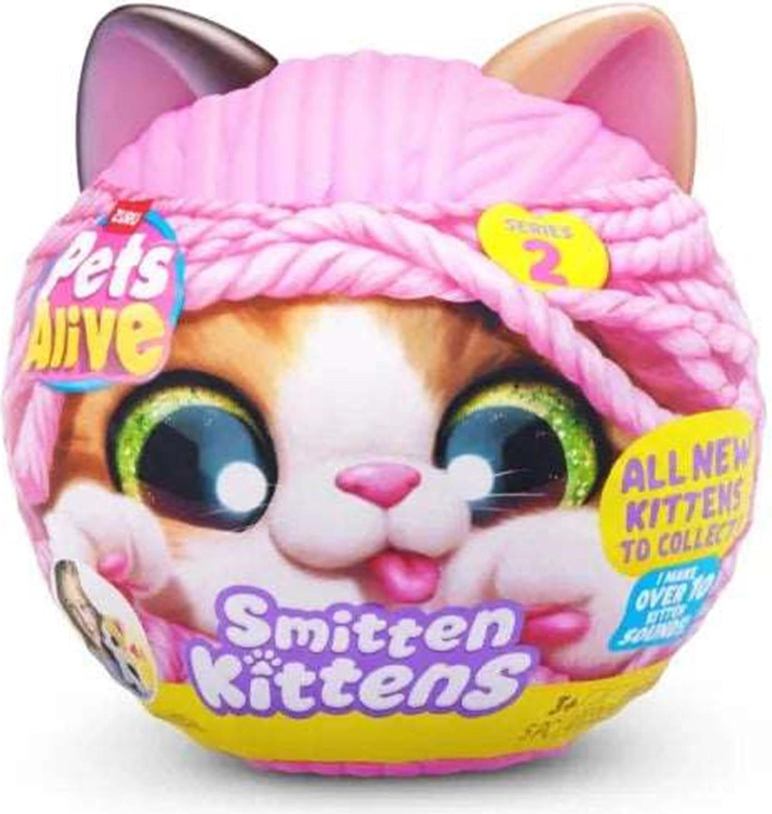 Zuru Pets Alive Smitten Kittens 2 Interactieve pluche verrassingskat 9568
