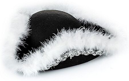 Kinder-Funken-Dreispitz, schwarz