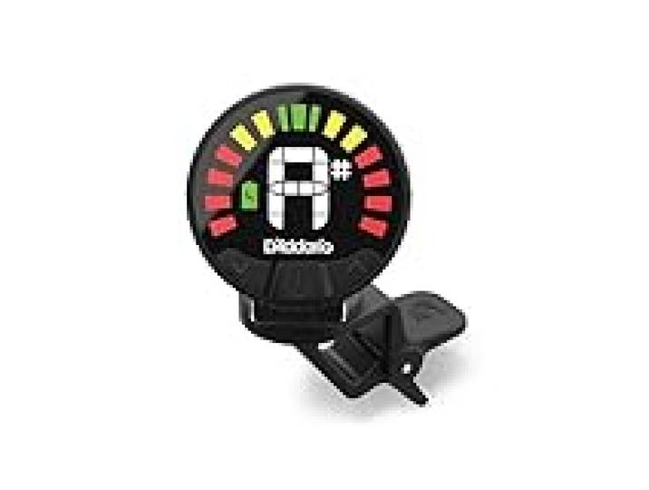 Accordeur de violoncelle et de basse rechargeable D'Addario Nexxus 360 - Accordeur à pince pour violoncelle et basse - Arrêt automatique - Écran LED couleur réglable