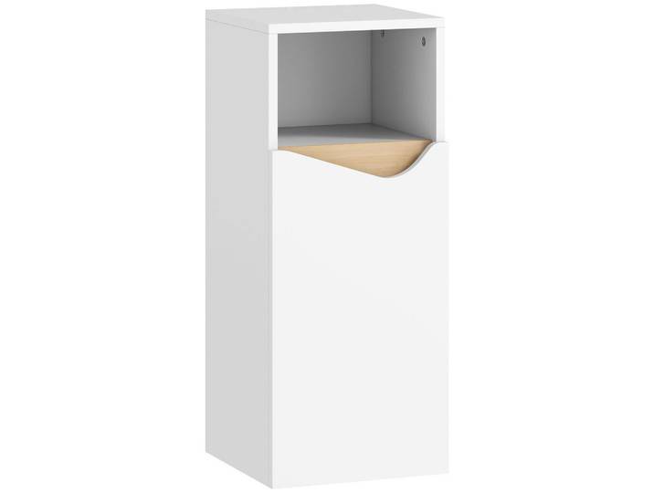Homcom Badezimmerschrank Spanplatte Weiß, 30x71.5x30 cm, Badezimmer, Badmöbel, Midischränke