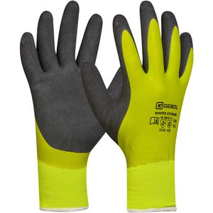 Gebol Arbeitshandschuhe Winter Extreme, 709383, Latex-Doppel-Beschichtung, gelb, Größe 11 / XXL