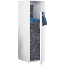 VCM Holz Wäscheschrank   Wäschetruhe   Wäschekorb   Maße ca. H. 110 x B. 40 x T. 39 cm - Dreso XL 1f