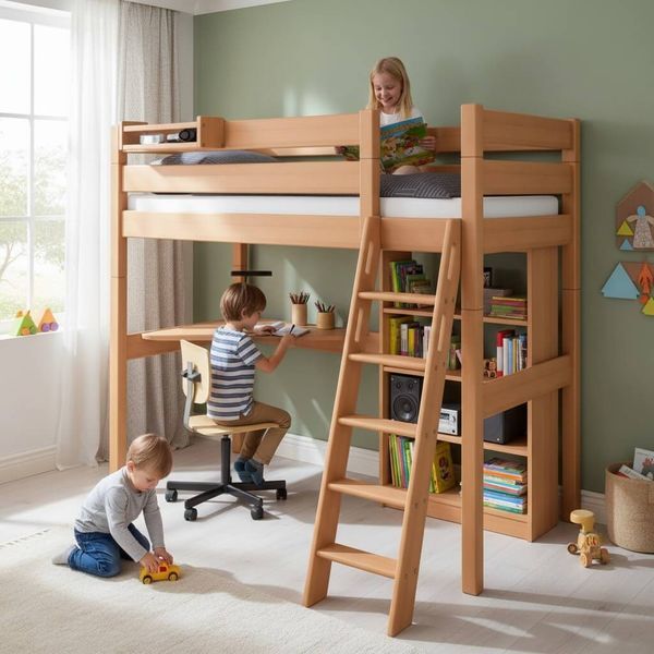 Hochbett Stockholm 2 - Buche