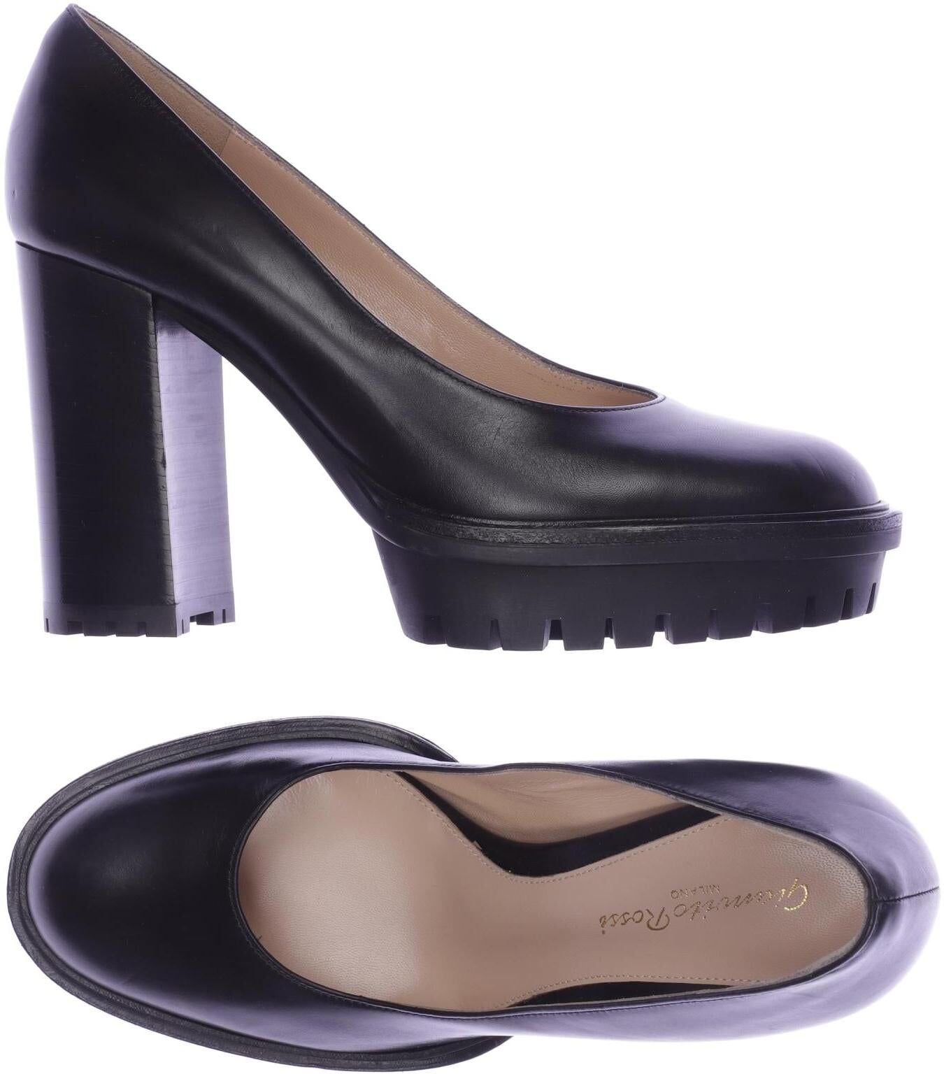 Gianvito Rossi Damen Pumps, Schwarz, Gr. EU 38, Leder - Second Hand