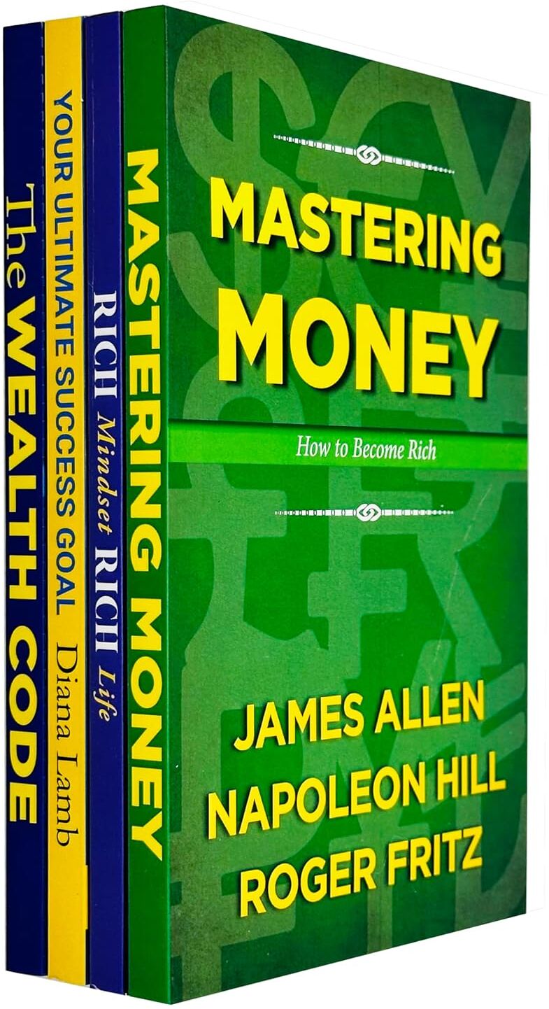 Rupa Publications Wealth 4 Books Collection Set - Napoleon Hill, James Allen, Roger Fritz & Dale Carnegie - Paperback Non-Fiction on Money, Mindset & Success