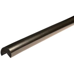 Knuffi Schutzprofil Typ A+ Kreis, PA-11210, selbstklebend, 1m Länge, schwarz, 60 x 50mm, Kantenschutz